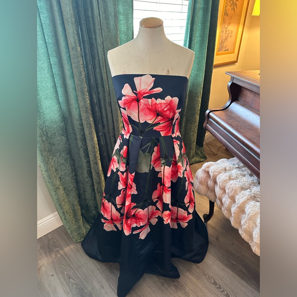 David Meister
Strapless Fit-&-Flare Floral Dress w/ Pockets - Picture 3 of 12